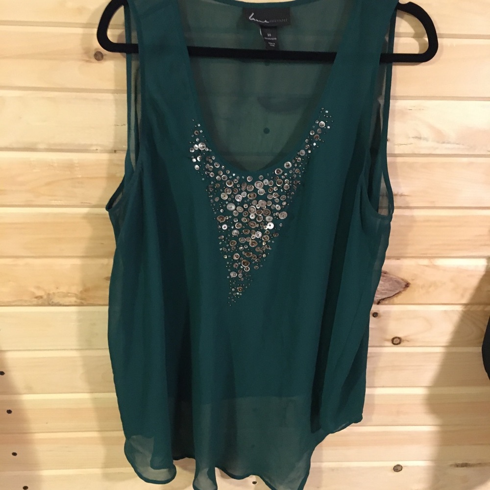 Lane Bryant Jeweled Tank Top